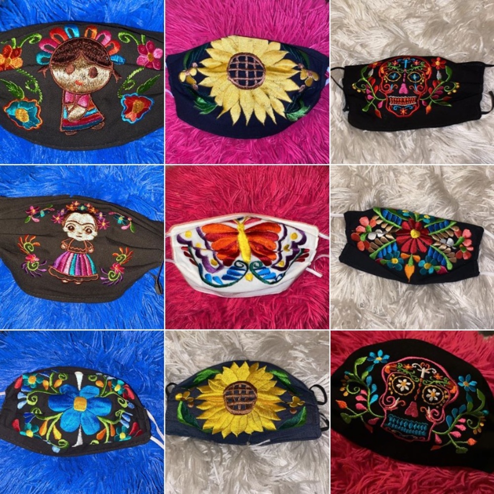 Mexican print mask